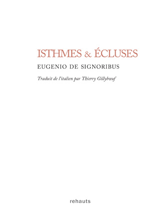 Livre : ISTHMES ET ÉCLUSES