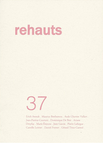 Le numéro 37 de la revue Rehauts