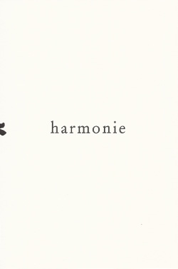 livre d'artiste : Harmonie
