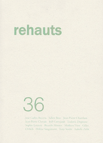 Le numéro 36 de la revue Rehauts