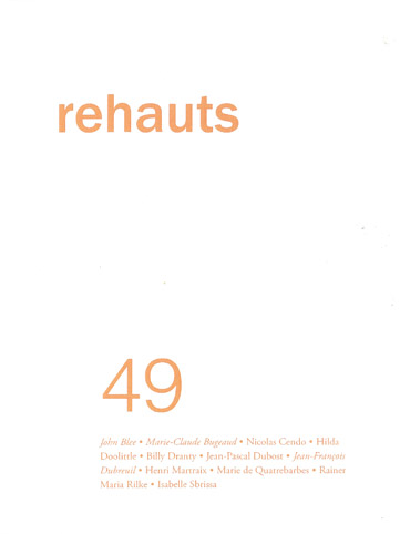 Le numéro 49 de la revue Rehauts, dernier numéro paru