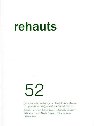 Le numéro 52 de la revue Rehauts, dernier numéro paru