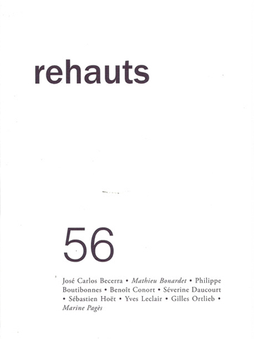 Le numéro 56 de la revue Rehauts, dernier numéro paru