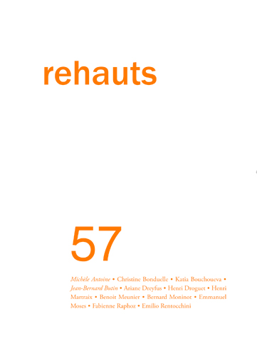 Le numéro 57 de la revue Rehauts, dernier numéro paru