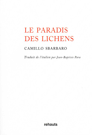 Livre : LE PARADIS DES LICHENS