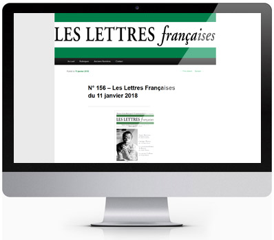 Les Lettres françaises, n°156, janvier 2018, page IX, Chronique poésie de Françoise Hàn